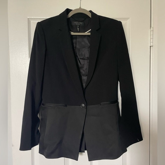 Rag & bone black blazer women’s size 8 - Picture 1 of 5